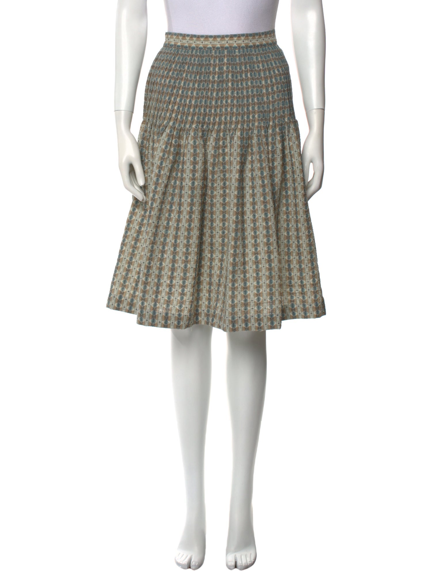 Mandana Printed Knee-Length Skirt