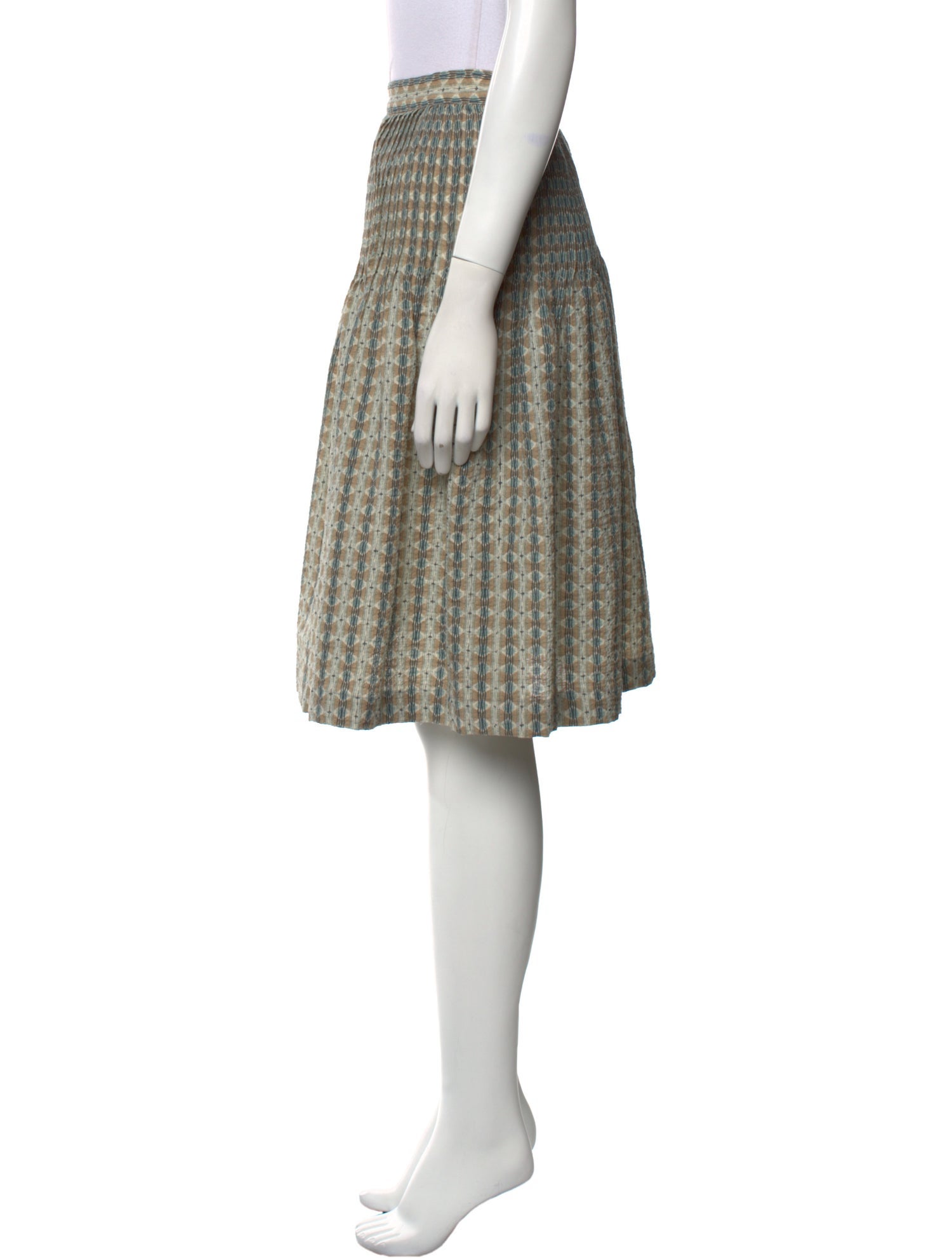 Mandana Printed Knee-Length Skirt