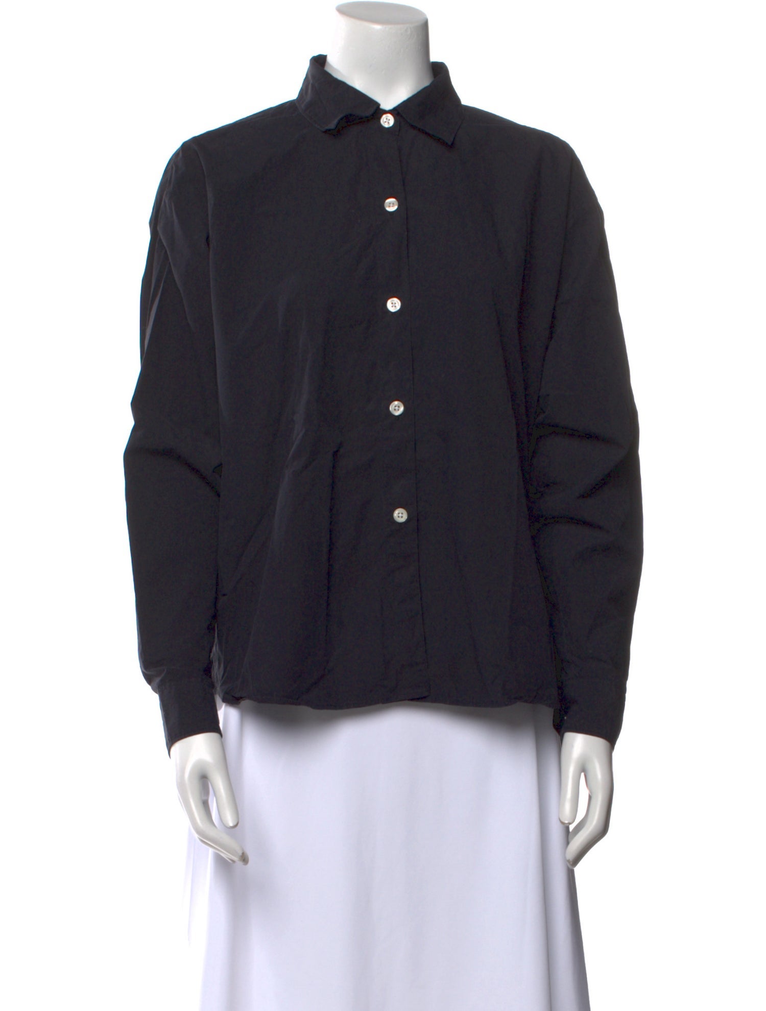 mfpen Long Sleeve Button-Up Top