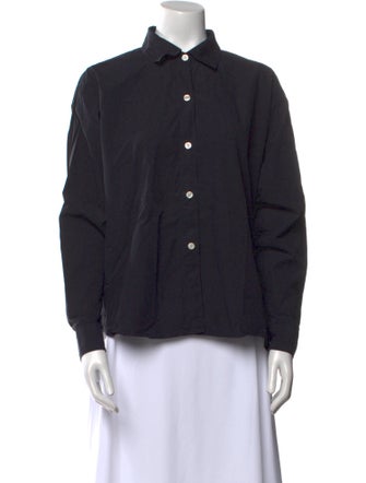 mfpen Long Sleeve Button-Up Top