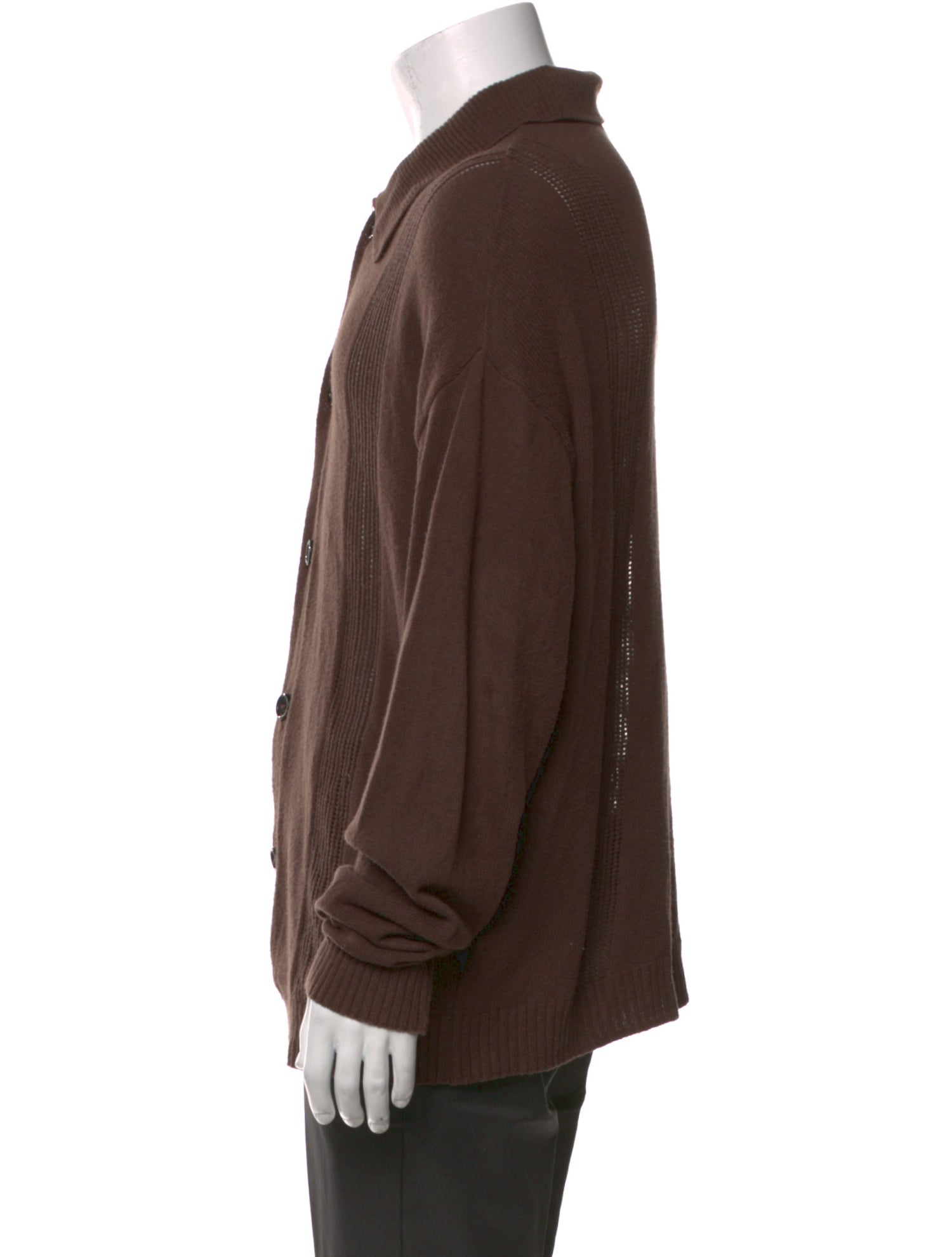 mfpen Collar Long Sleeve Cardigan