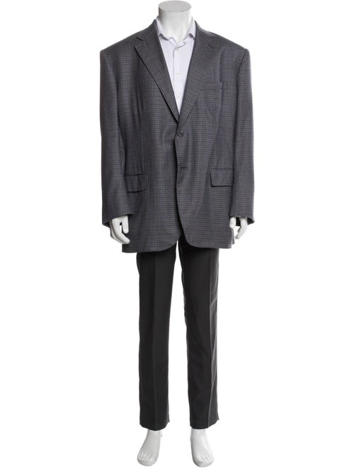 Martin Greenfield Houndstooth Print Blazer