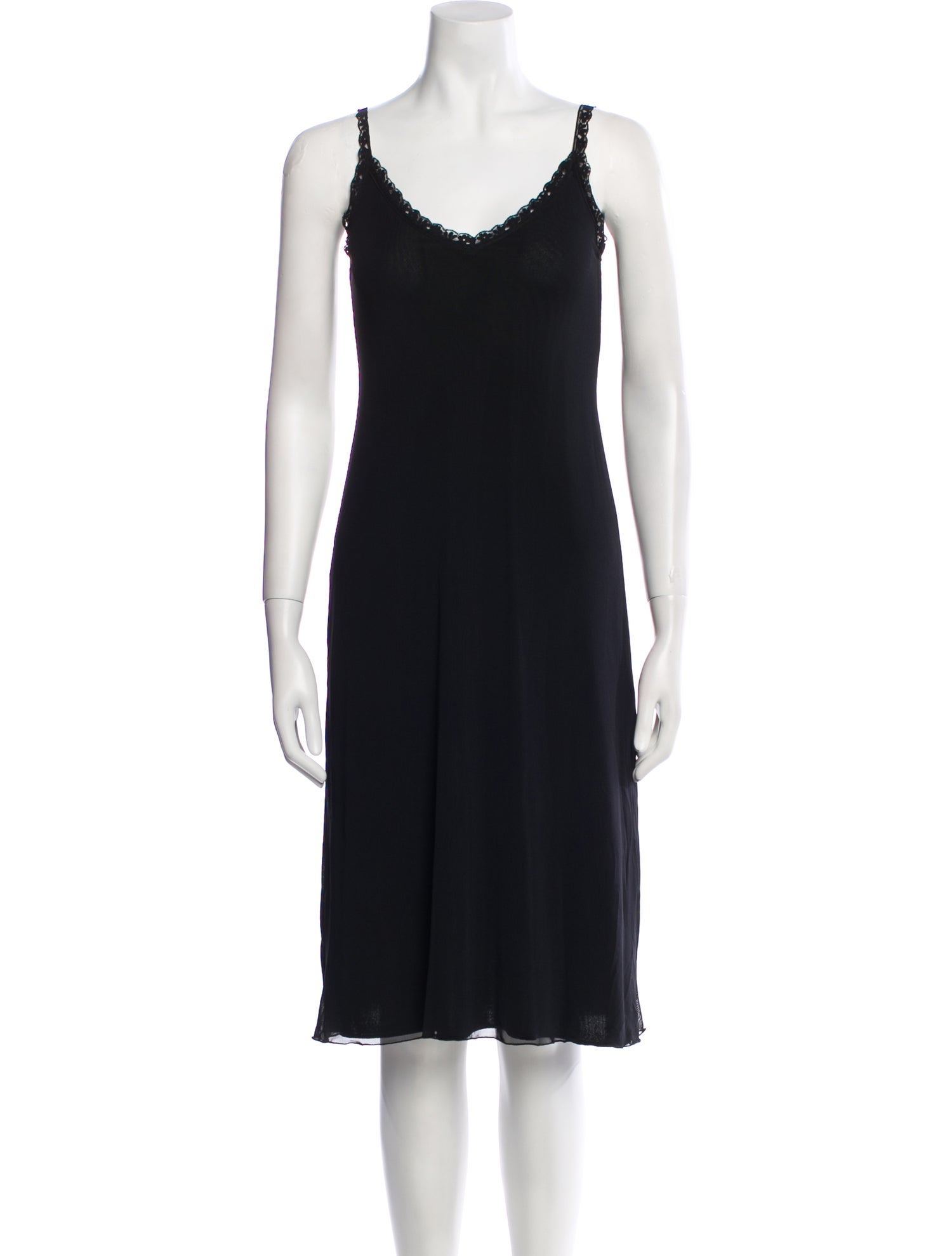 Michal Negrin Lace Trim Embellishment Nightgown