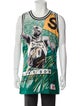 Mitchell & Ness x Just Don Printed Scoop Neck Jersey