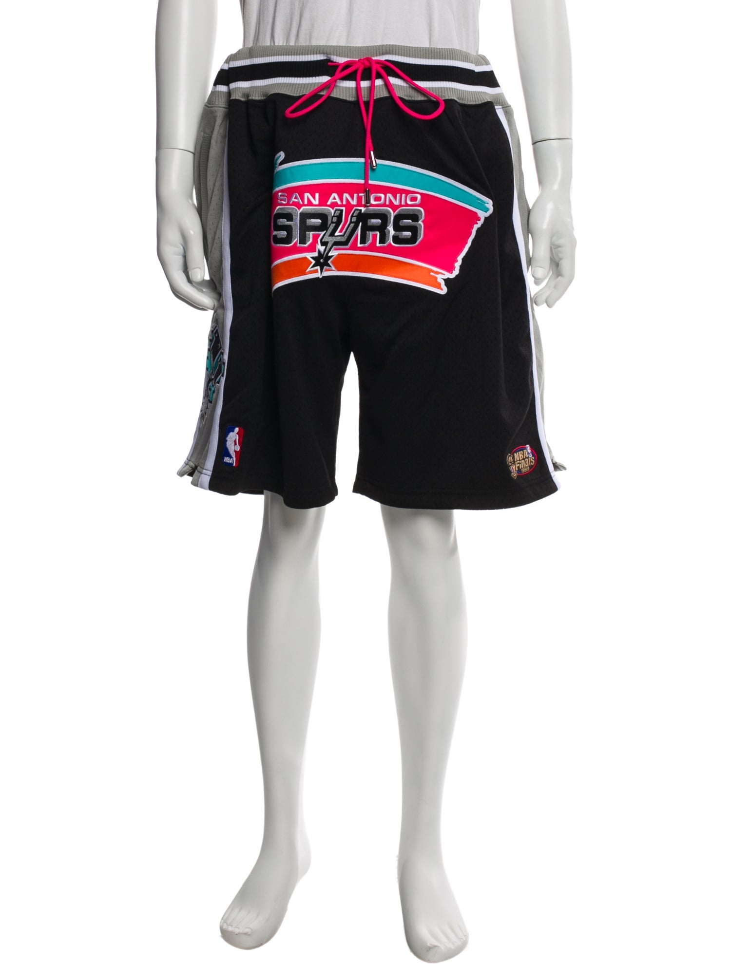 Mitchell & Ness x Just Don Graphic Print Athletic Shorts w/ Tags