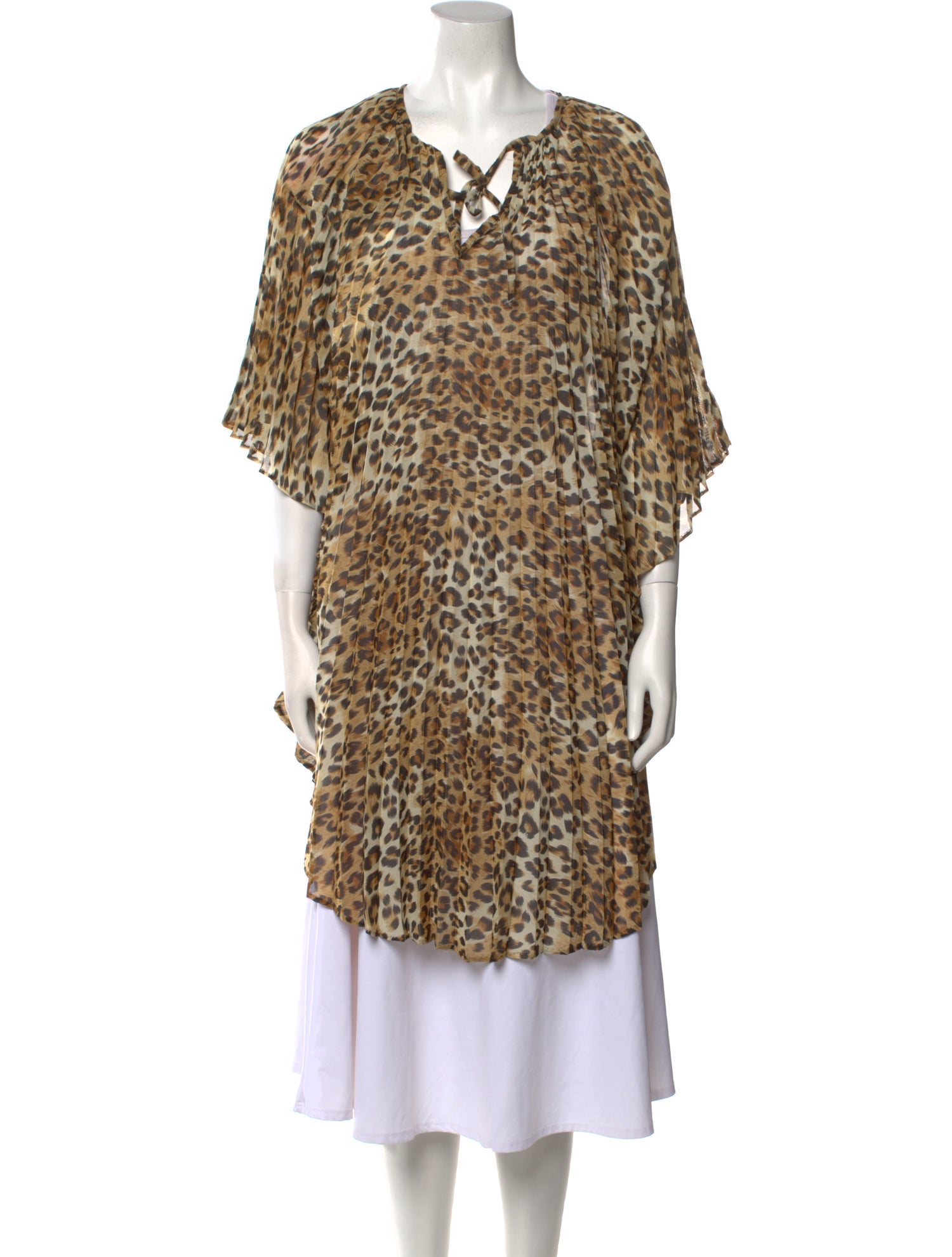 Monica Mahoney Animal Print Knee-Length Dress