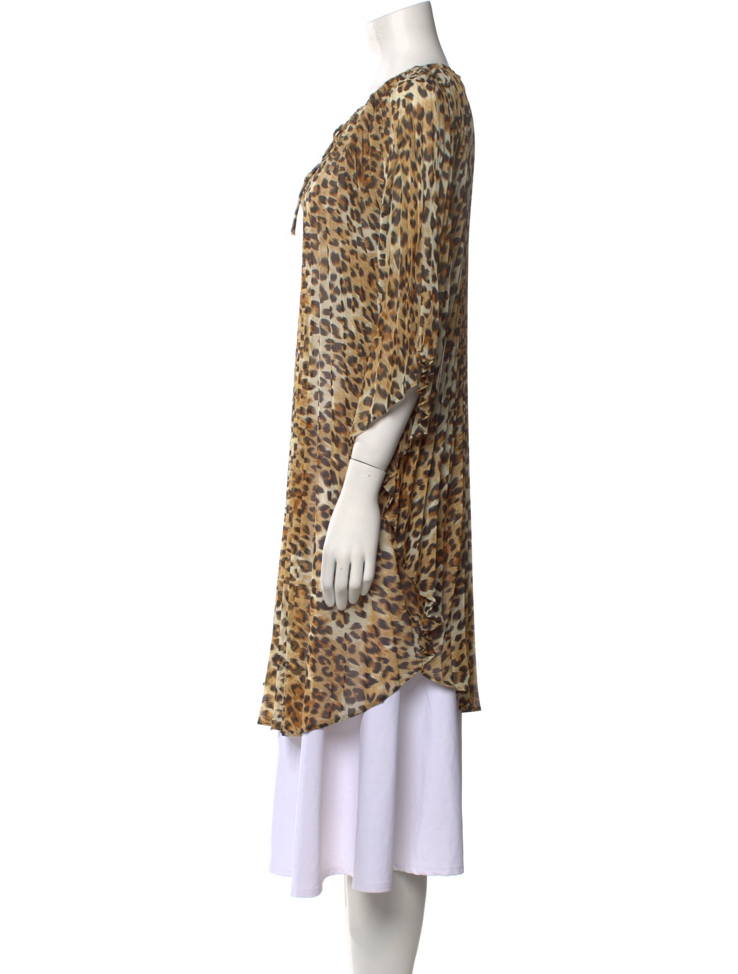 Monica Mahoney Animal Print Knee-Length Dress