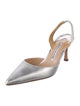 Manola Leather Slingback Pumps
