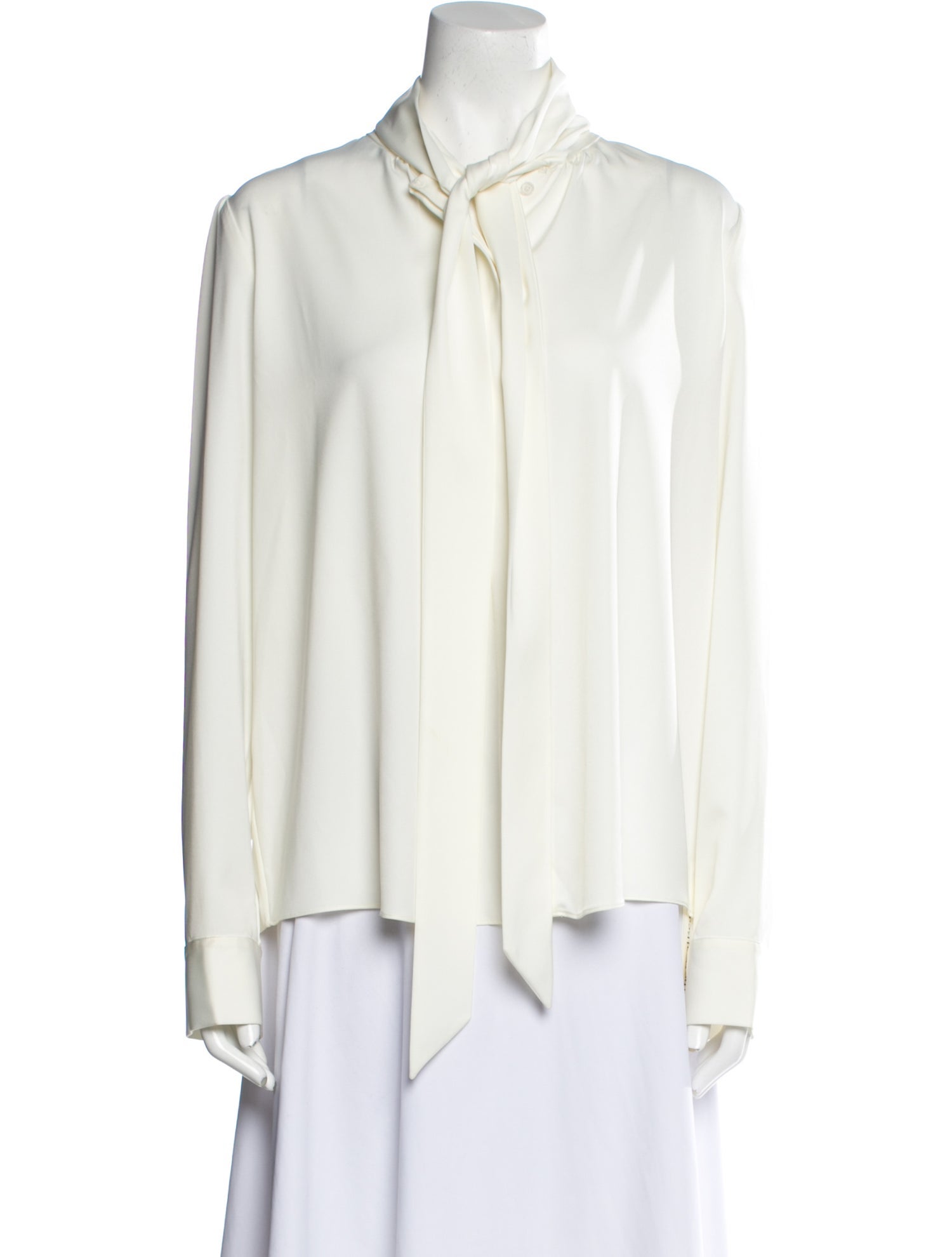 Misha Nonoo Tie Neck Long Sleeve Blouse