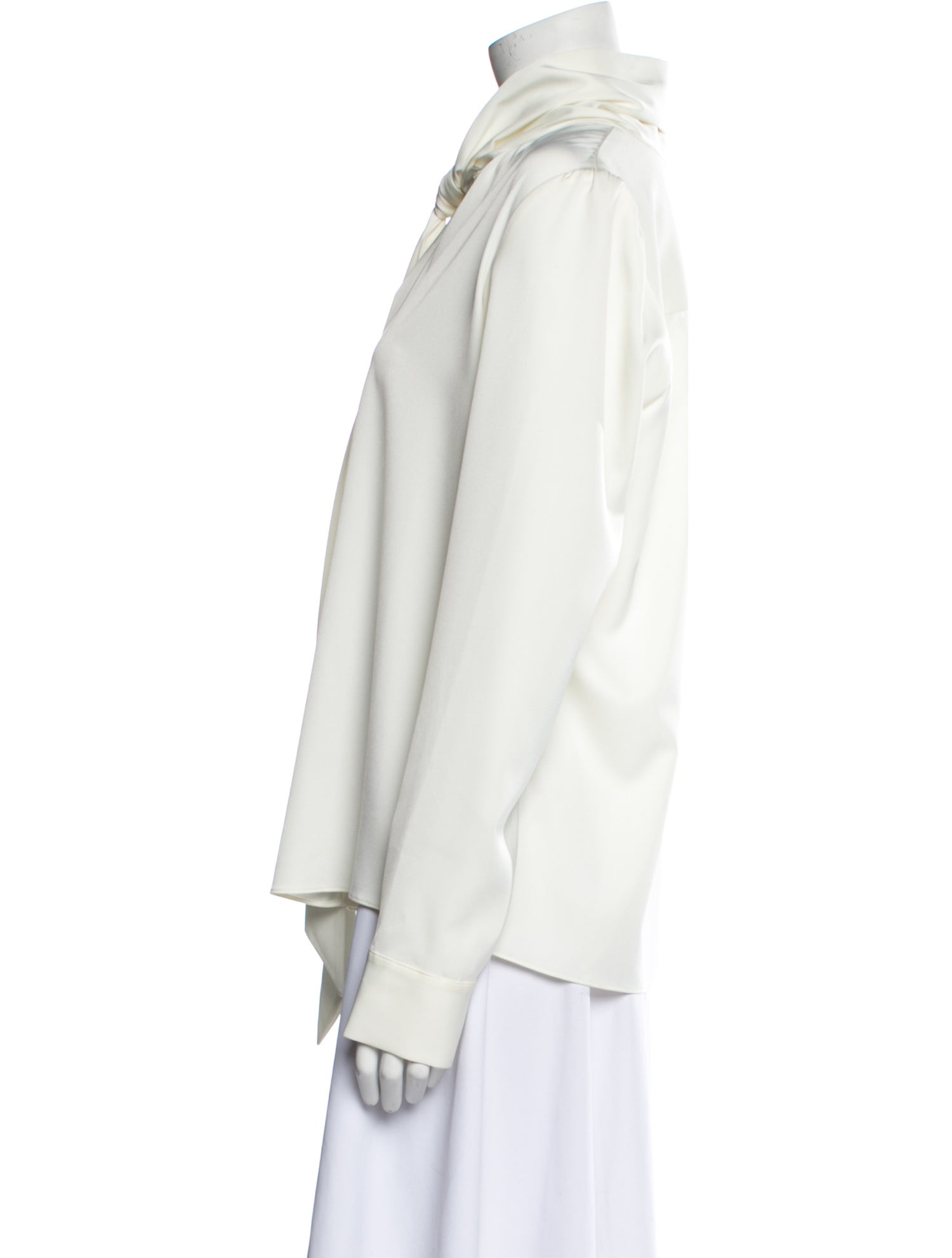 Misha Nonoo Tie Neck Long Sleeve Blouse