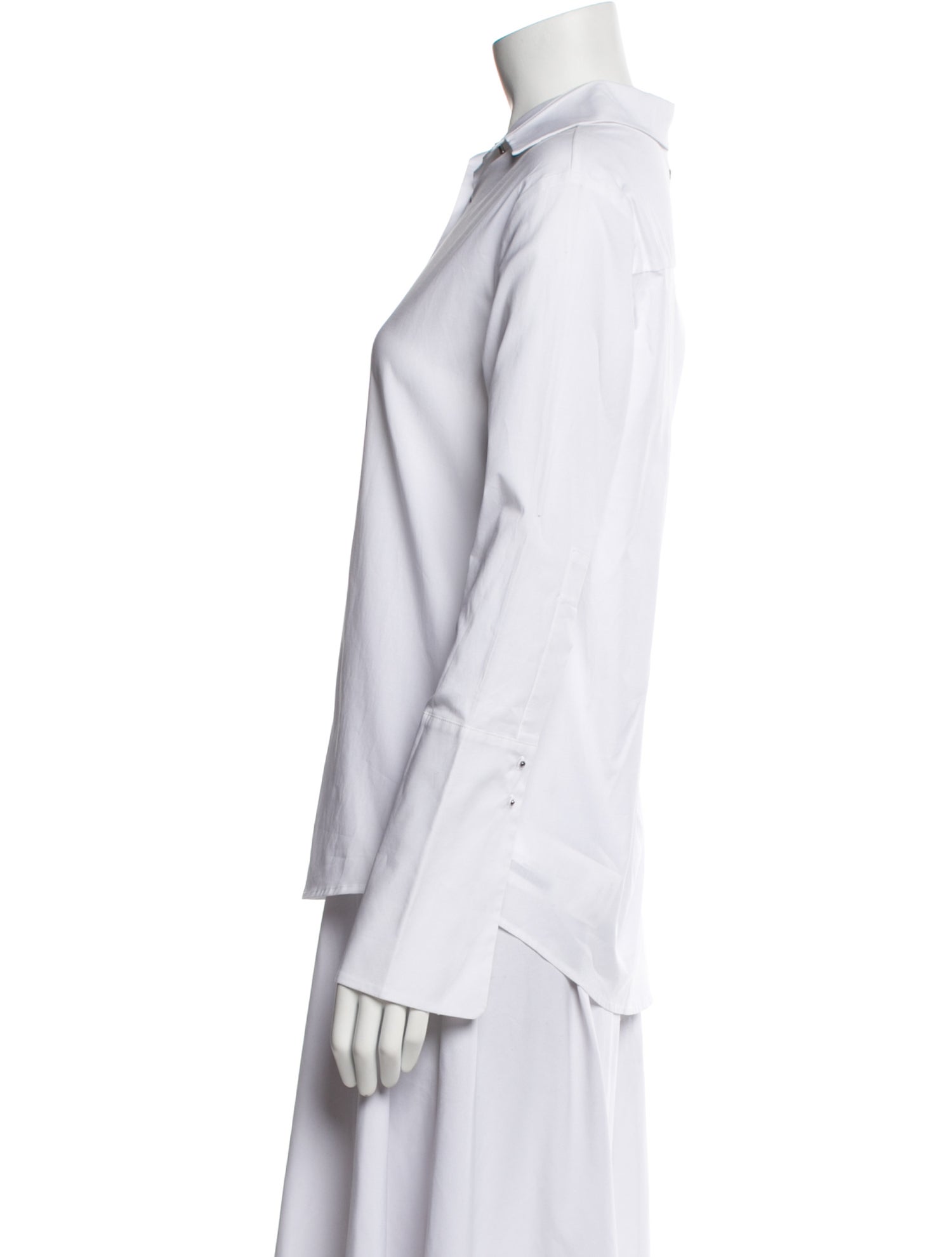 Misha Nonoo Long Sleeve Button-Up Top