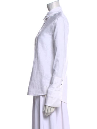 Misha Nonoo Long Sleeve Button-Up Top