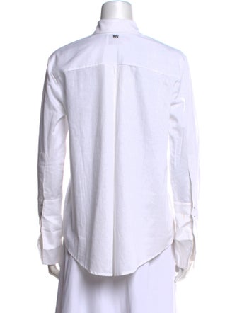 Misha Nonoo Long Sleeve Button-Up Top