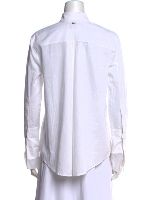 Misha Nonoo Long Sleeve Button-Up Top