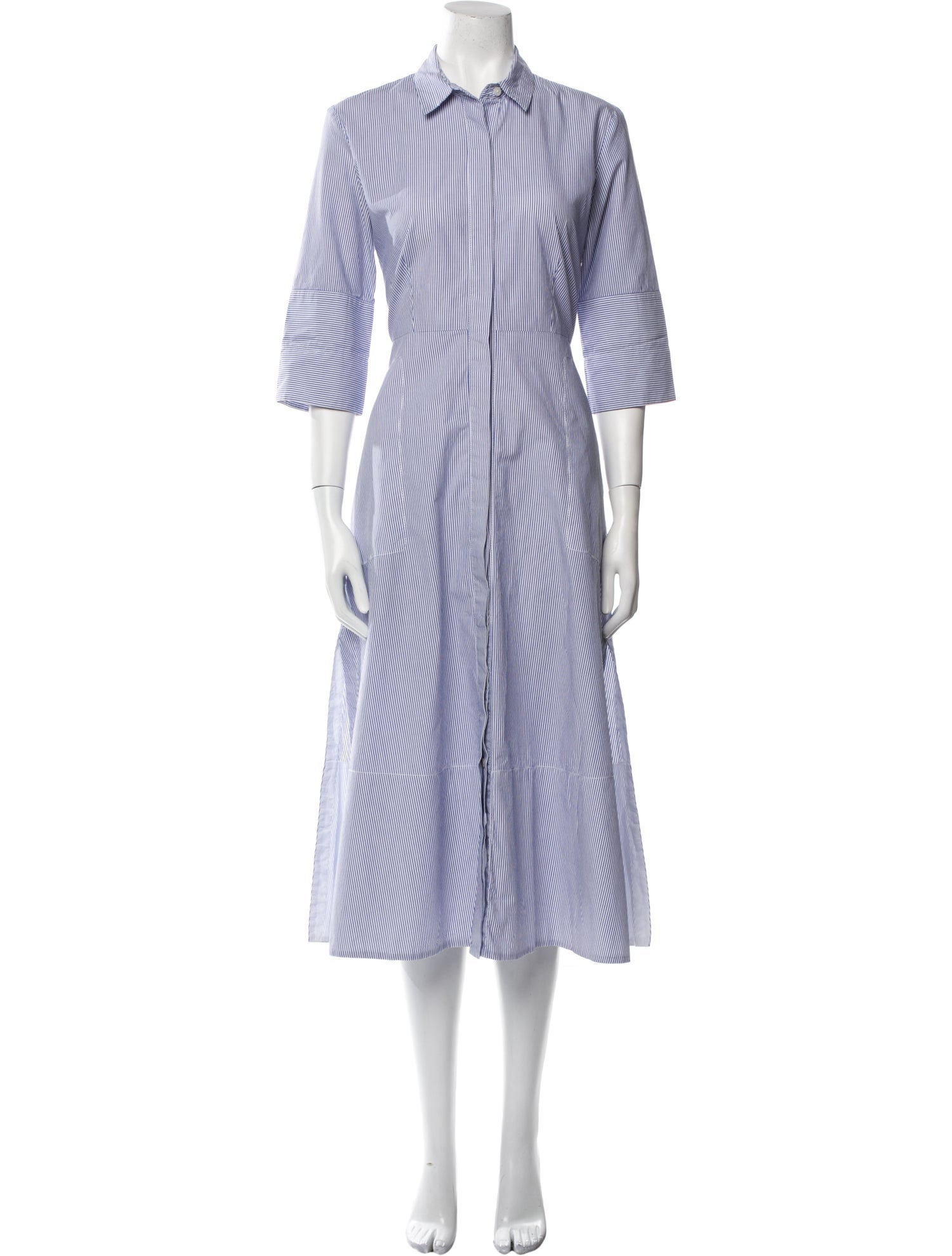 Misha Nonoo Striped Midi Length Dress