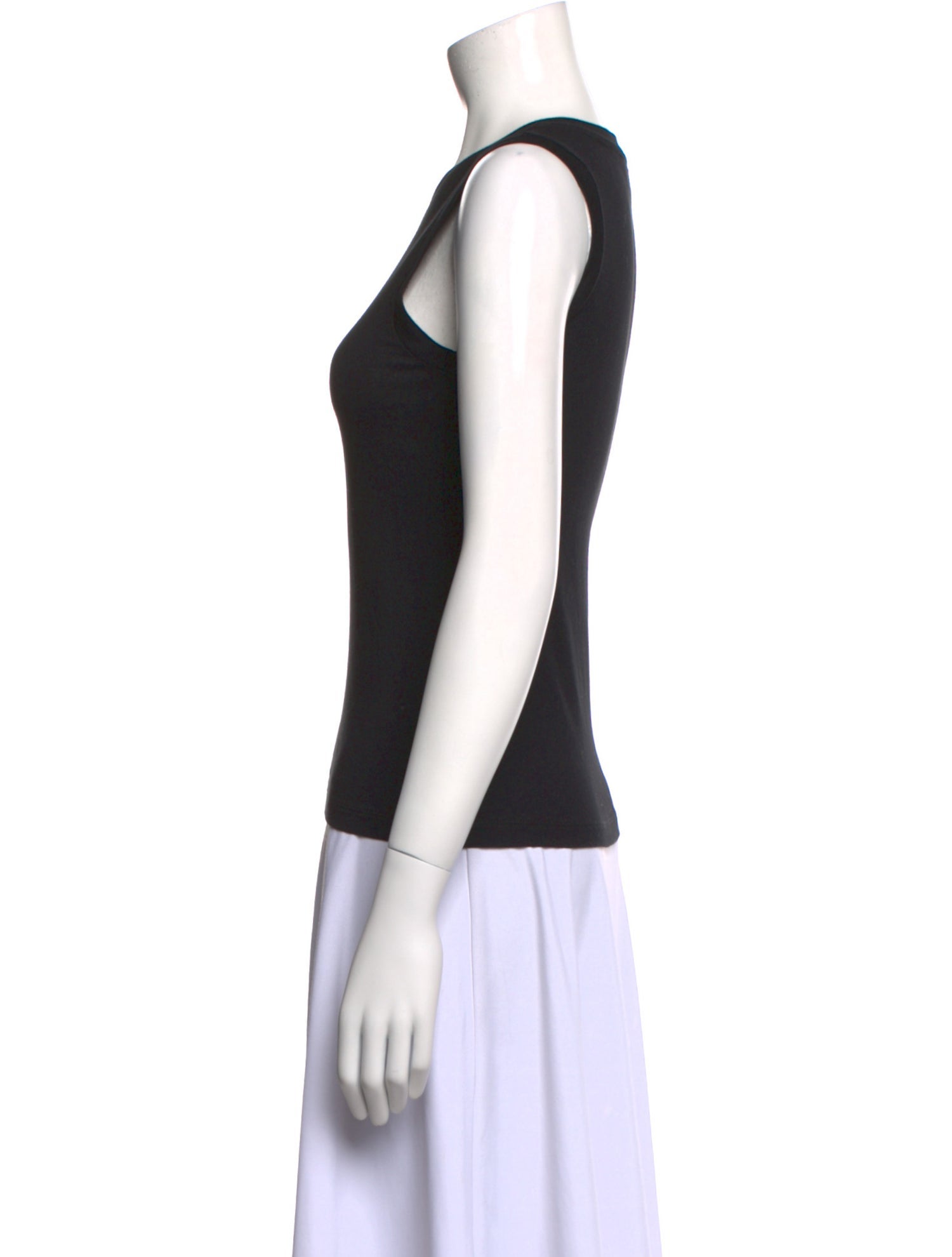 Misha Nonoo Crew Neck Sleeveless Top