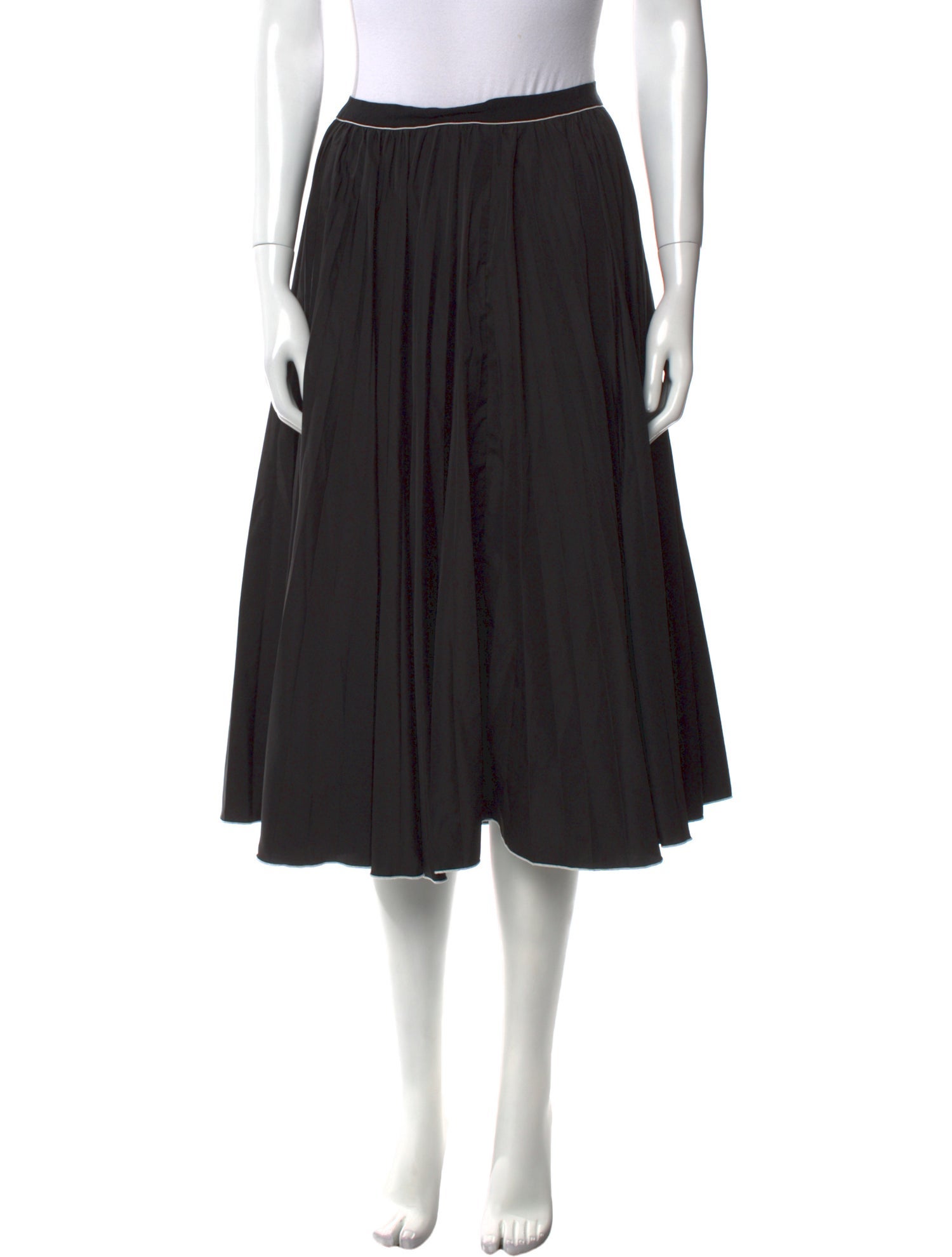 Misha Nonoo Grosgrain Trim Knee-Length Skirt