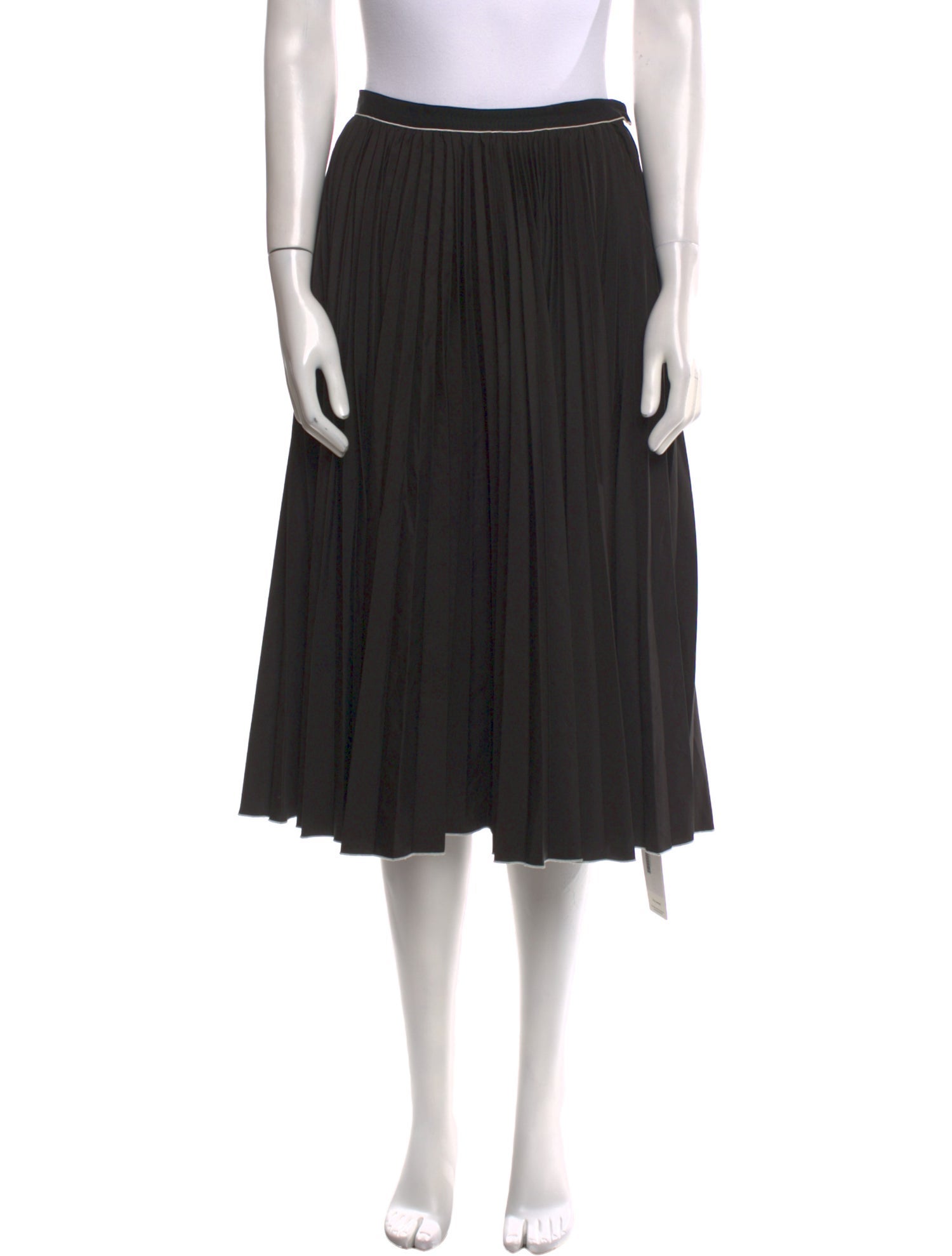 Misha Nonoo Grosgrain Trim Knee-Length Skirt