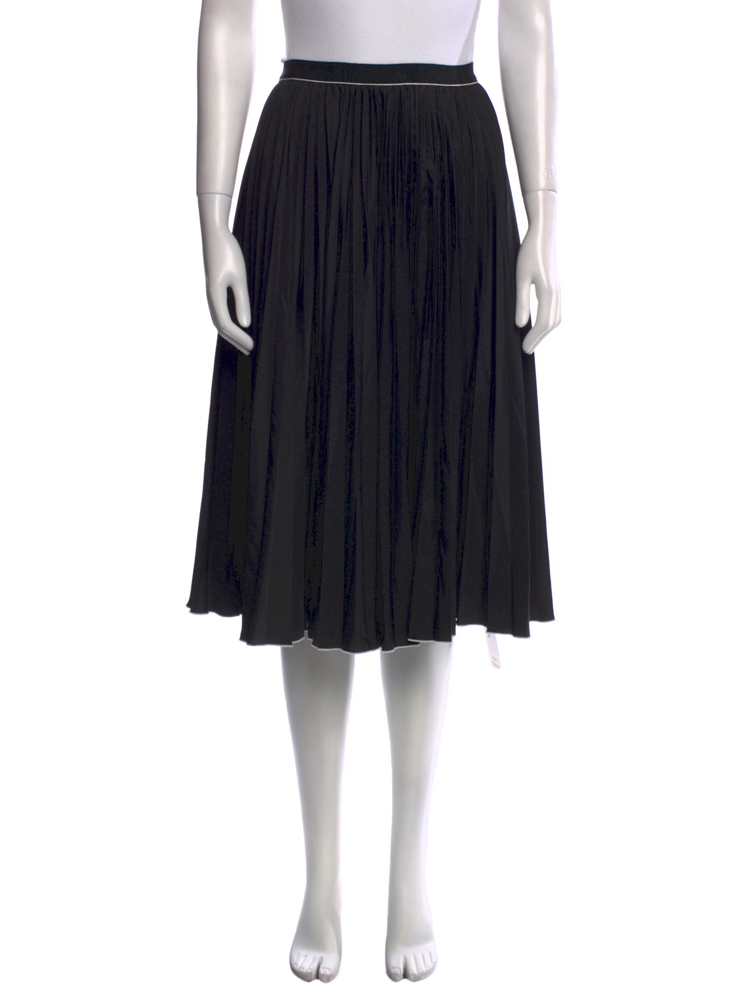 Misha Nonoo Grosgrain Trim Knee-Length Skirt