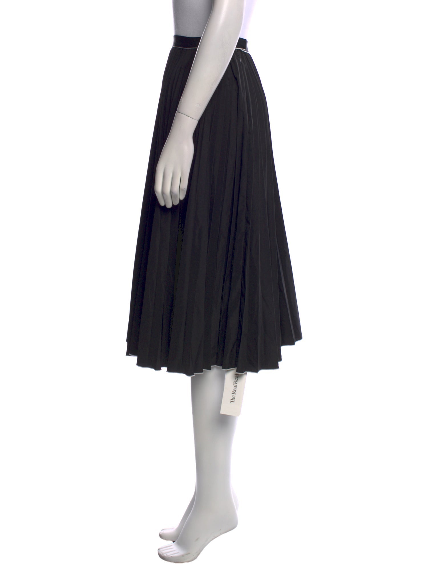 Misha Nonoo Grosgrain Trim Knee-Length Skirt