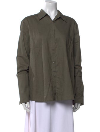 Misha Nonoo Long Sleeve Button-Up Top