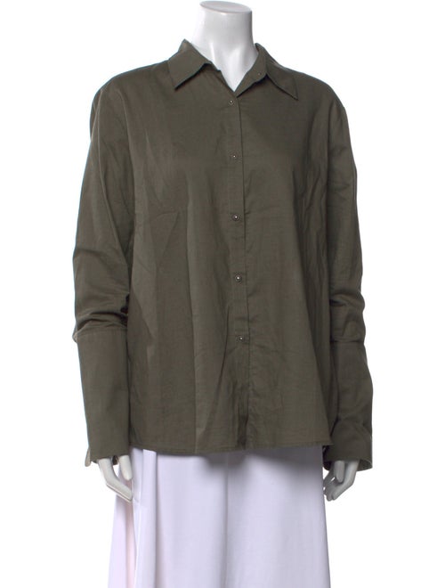 Misha Nonoo Long Sleeve Button-Up Top