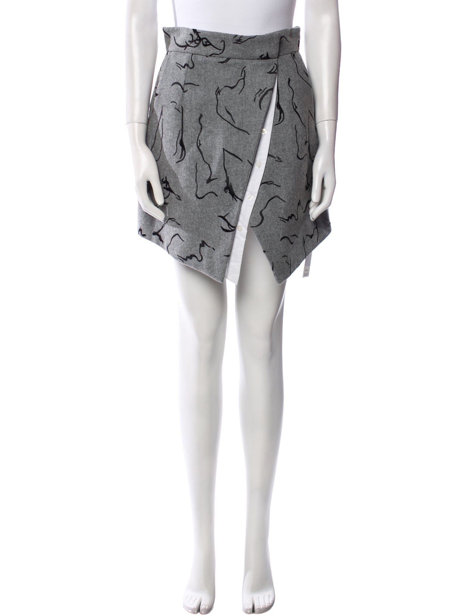 Misha Nonoo Wool Mini Skirt