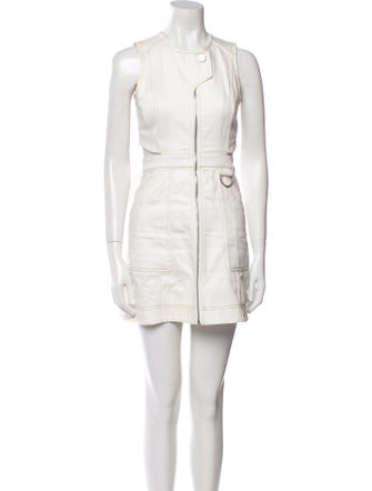 Misha Nonoo Crew Neck Mini Dress