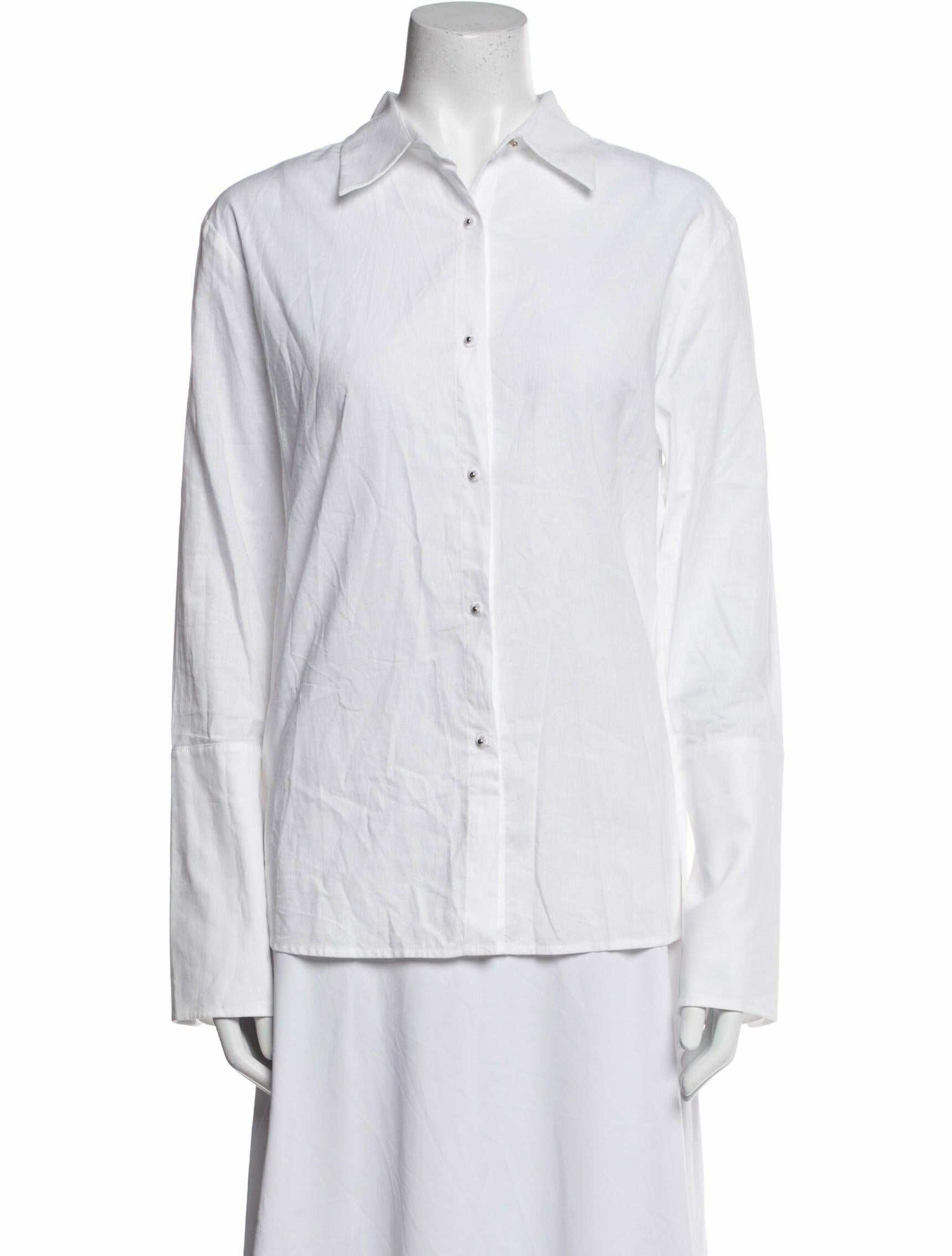 Misha Nonoo Long Sleeve Button-Up Top