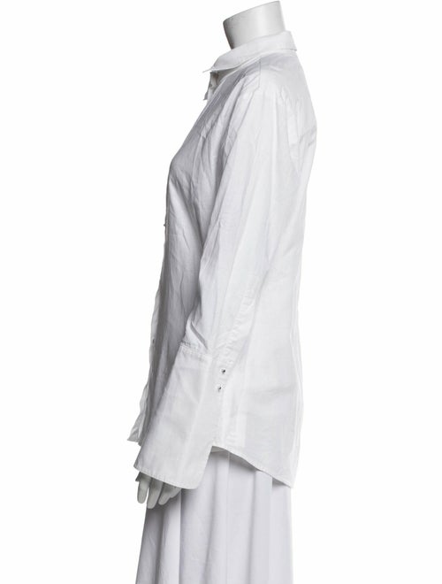 Misha Nonoo Husband Long Sleeve Button-Up Top