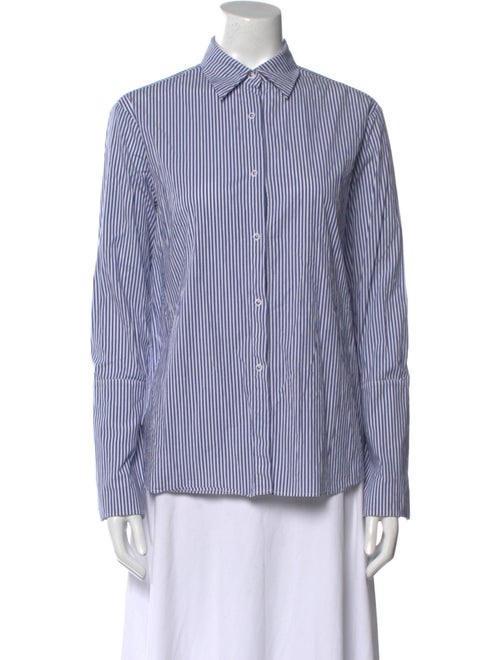 Misha Nonoo Striped Long Sleeve Button-Up Top