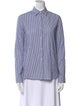 Misha Nonoo Striped Long Sleeve Button-Up Top