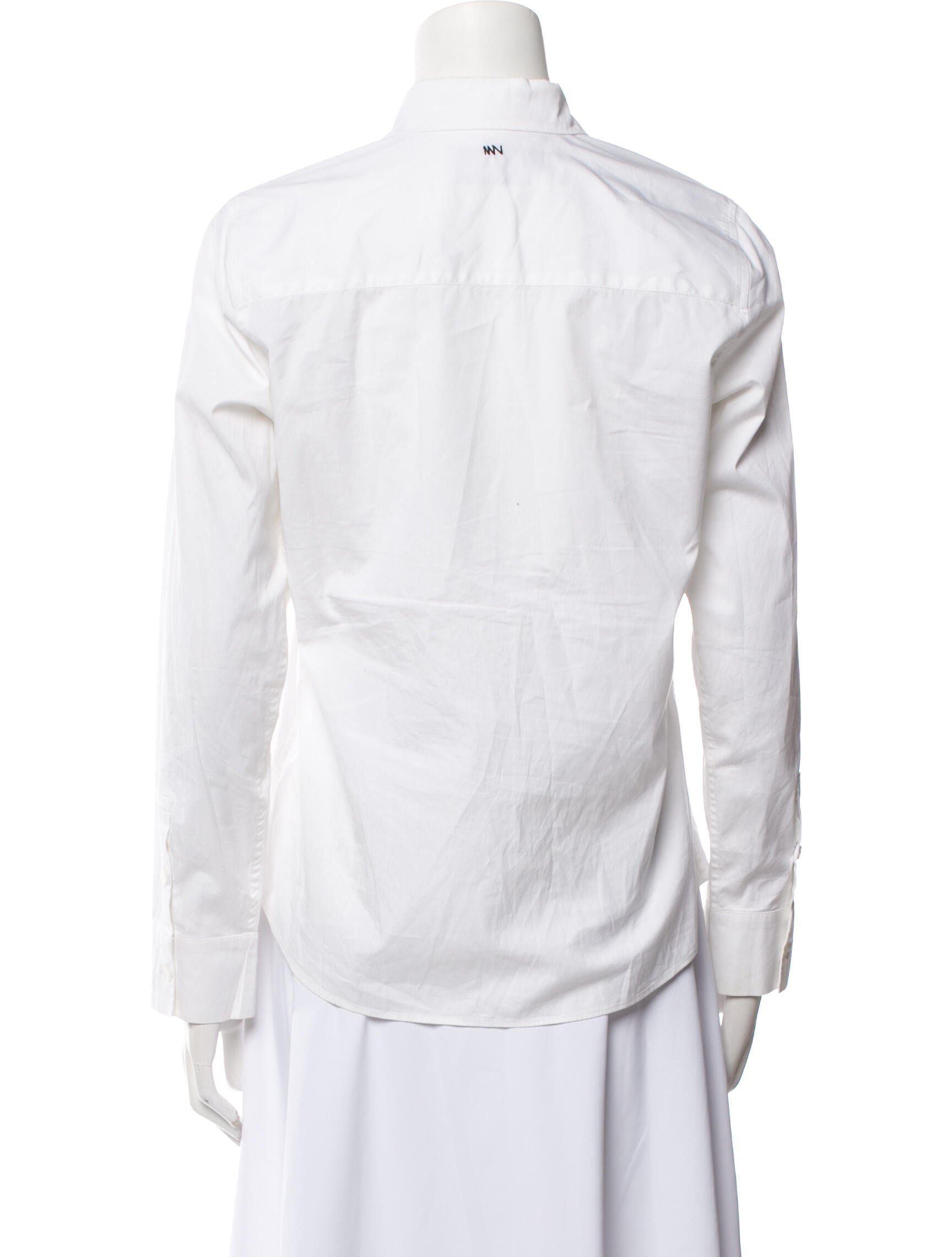 Misha Nonoo Long Sleeve Button-Up Top