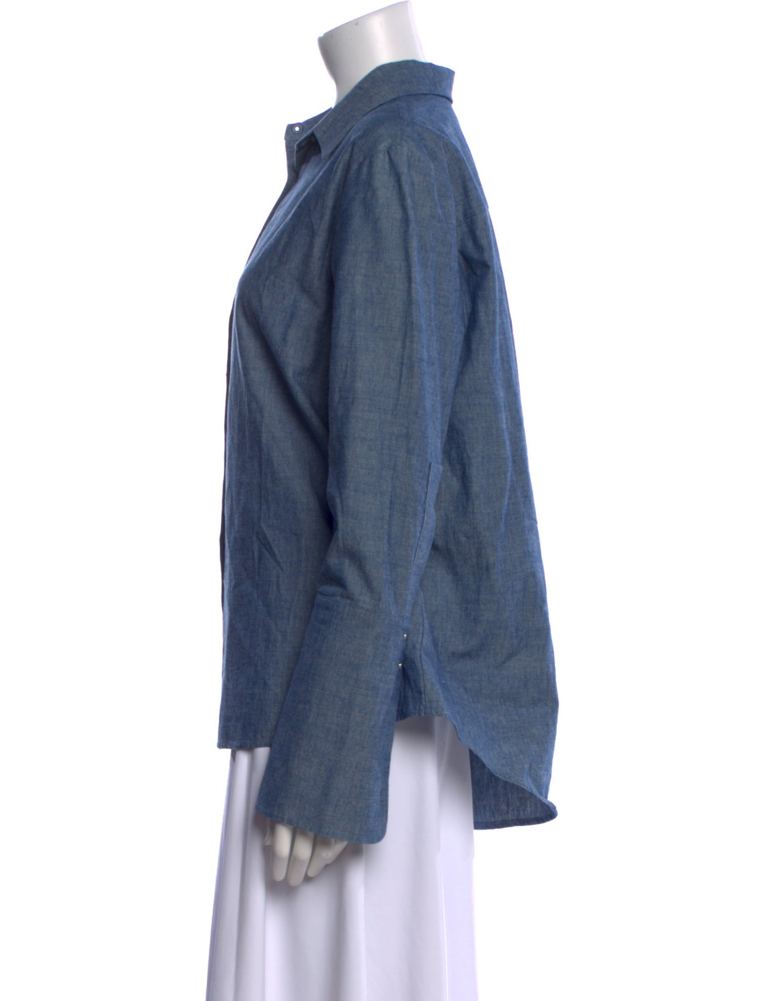 Misha Nonoo Long Sleeve Button-Up Top