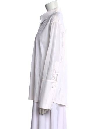 Misha Nonoo Long Sleeve Button-Up Top