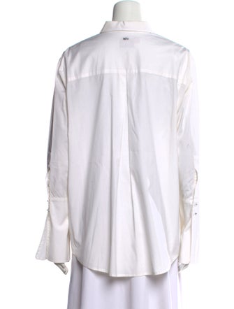 Misha Nonoo Long Sleeve Button-Up Top