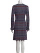 Misha Nonoo Plaid Print Knee-Length Dress