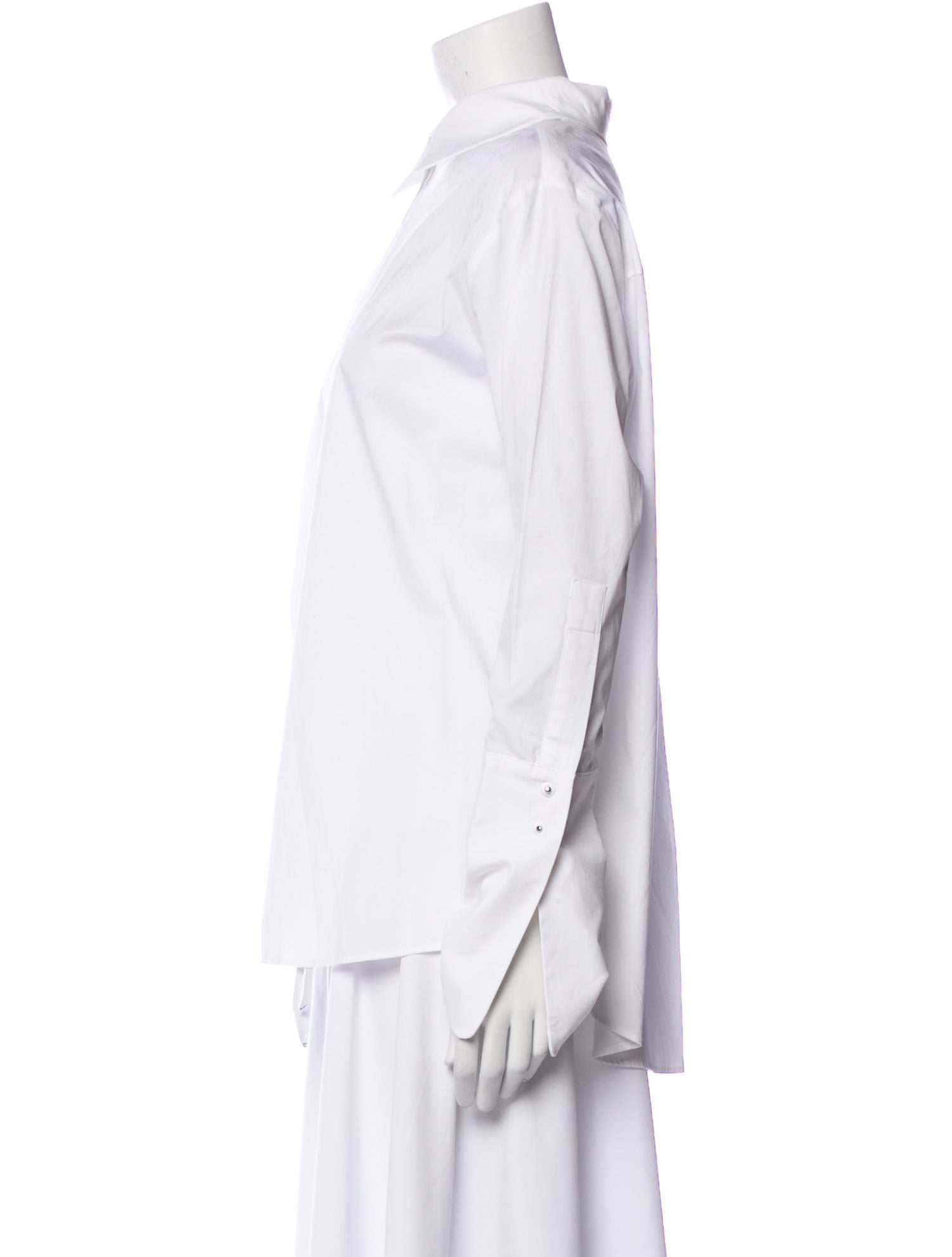 Misha Nonoo Long Sleeve Button-Up Top