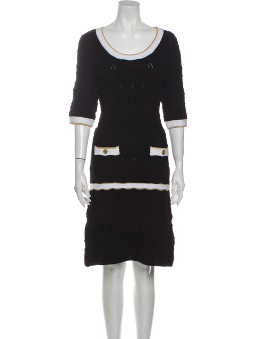 Minnie Rose Scoop Neck Knee-Length Dress Rose