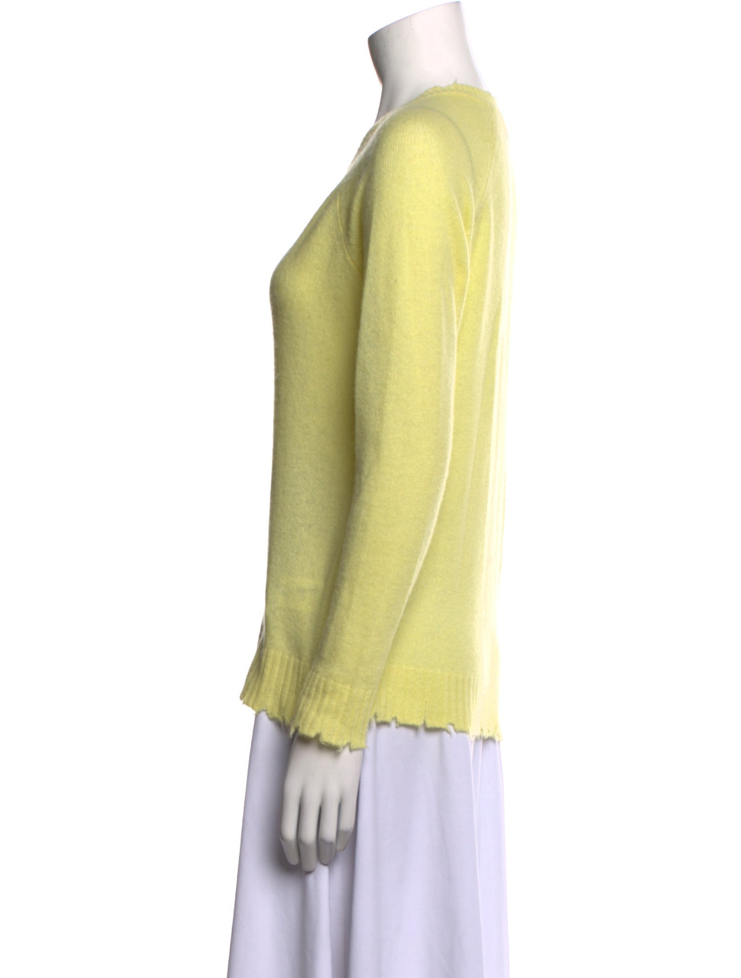 Minnie Rose Cashmere V-Neck Sweater