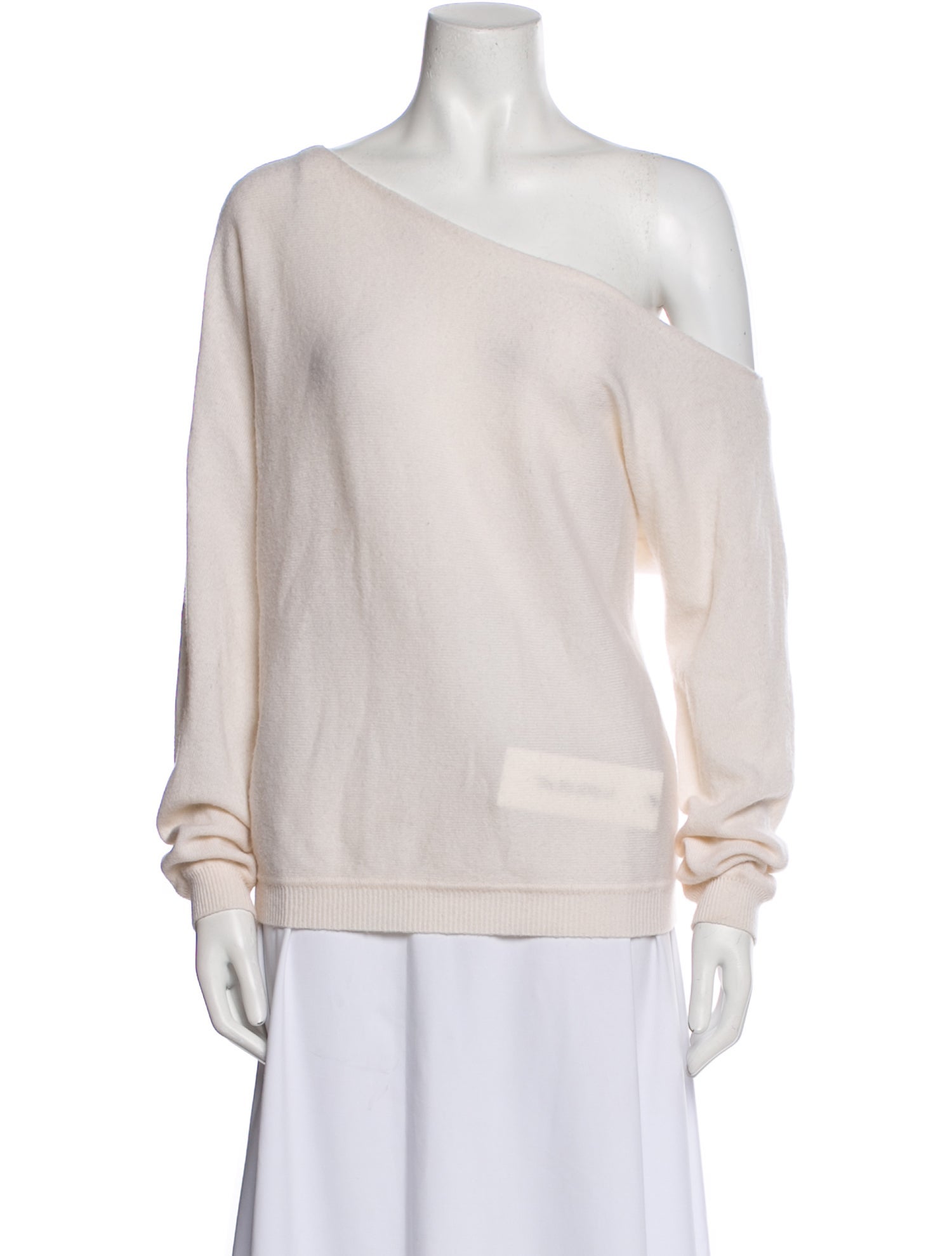 Minnie Rose Cashmere Asymmetrical Sweater