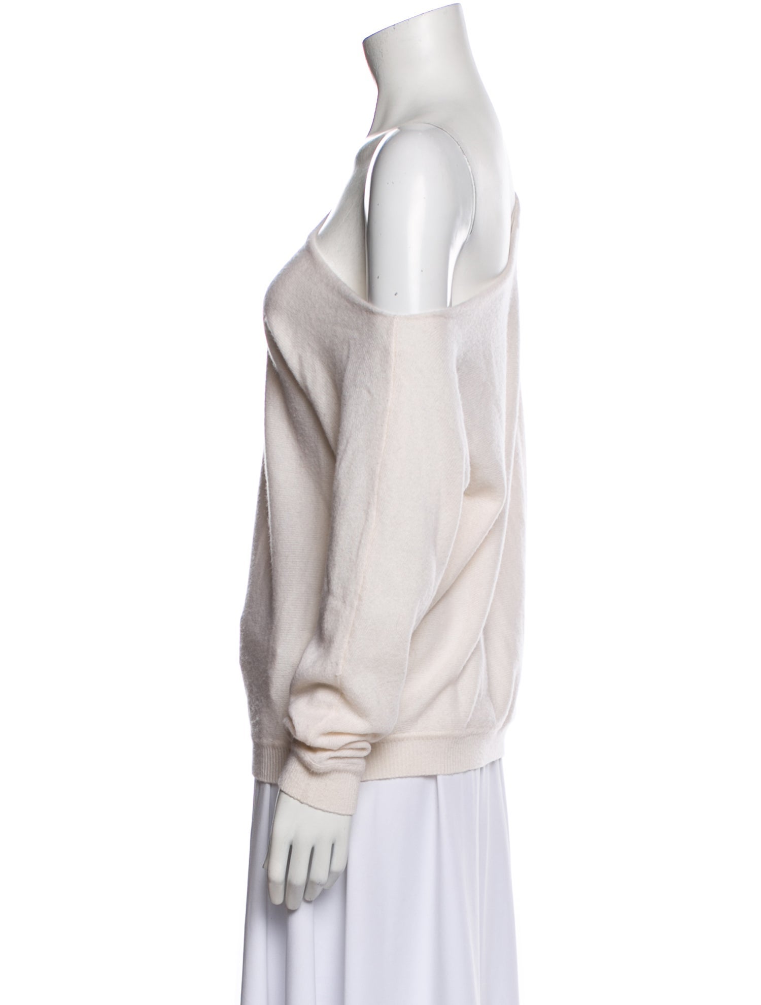 Minnie Rose Cashmere Asymmetrical Sweater