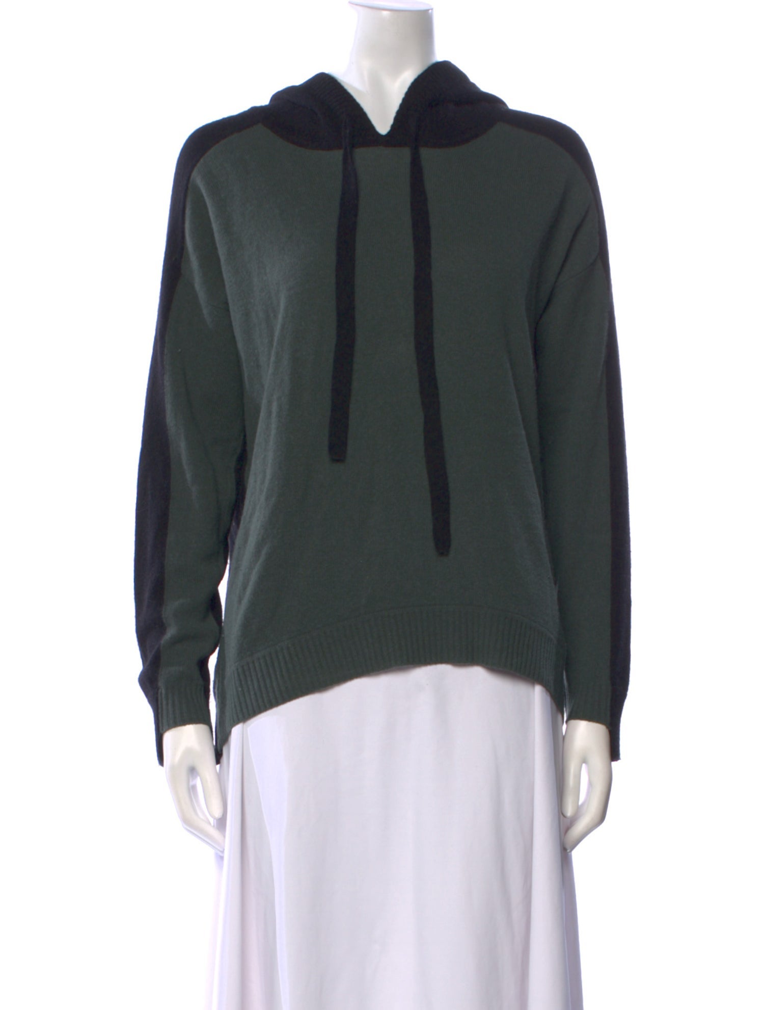 Minnie Rose Cashmere Colorblock Pattern Sweater