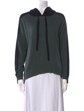 Minnie Rose Cashmere Colorblock Pattern Sweater