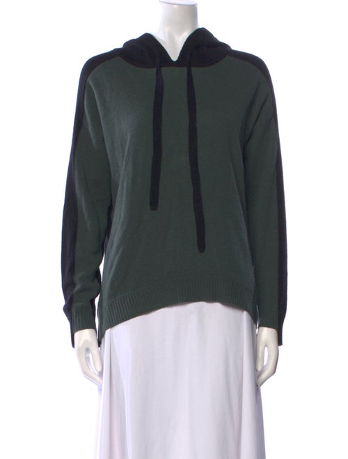 Minnie Rose Cashmere Colorblock Pattern Sweater