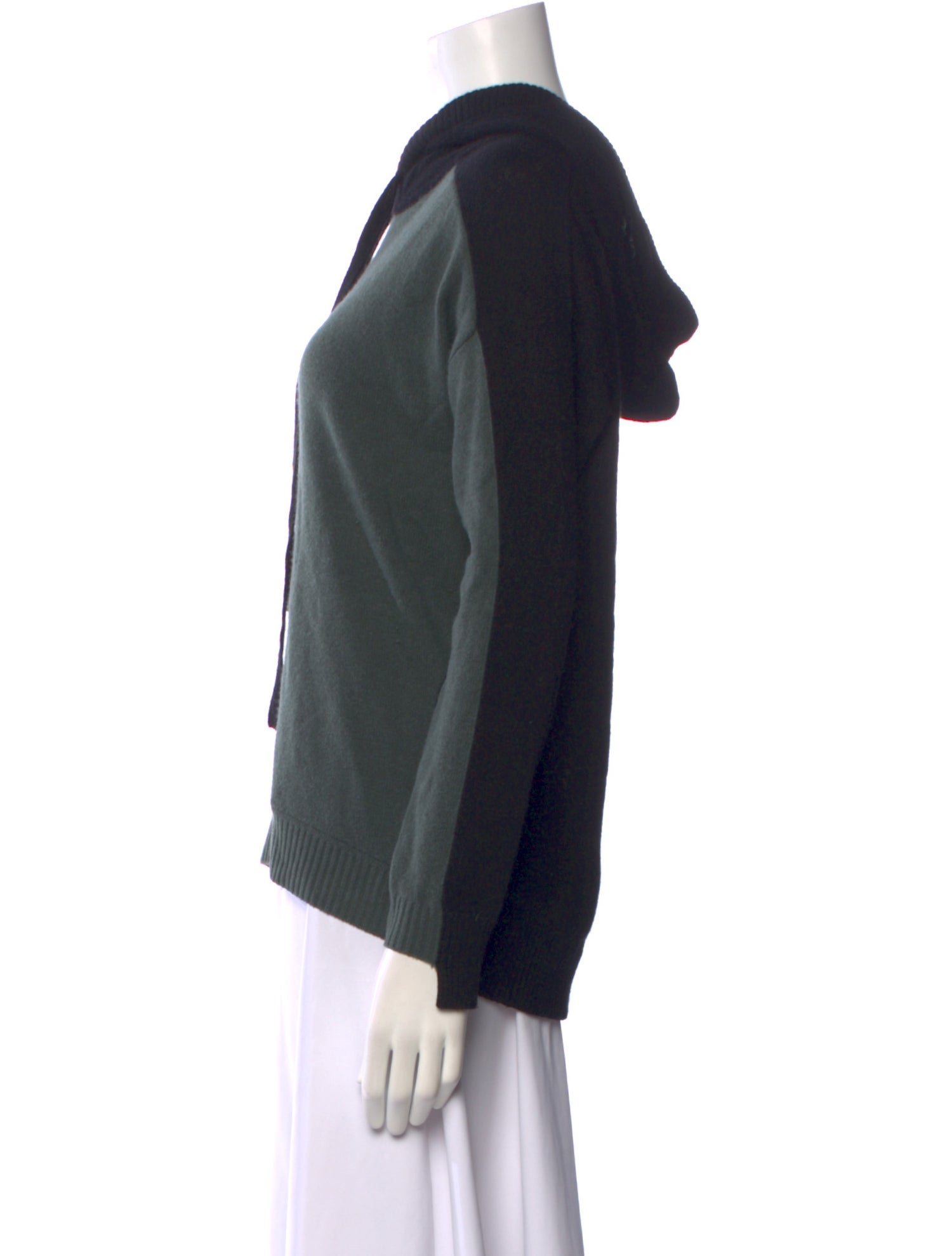 Minnie Rose Cashmere Colorblock Pattern Sweater