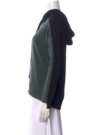 Minnie Rose Cashmere Colorblock Pattern Sweater