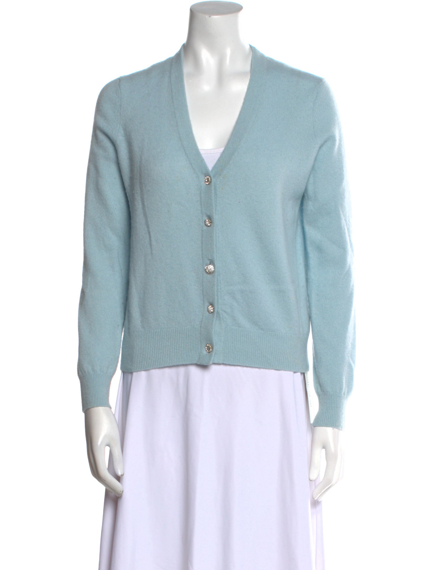 Minnie Rose Cashmere V-Neck Sweater