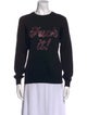 Minnie Rose Graphic Print Crew Neck Sweater
