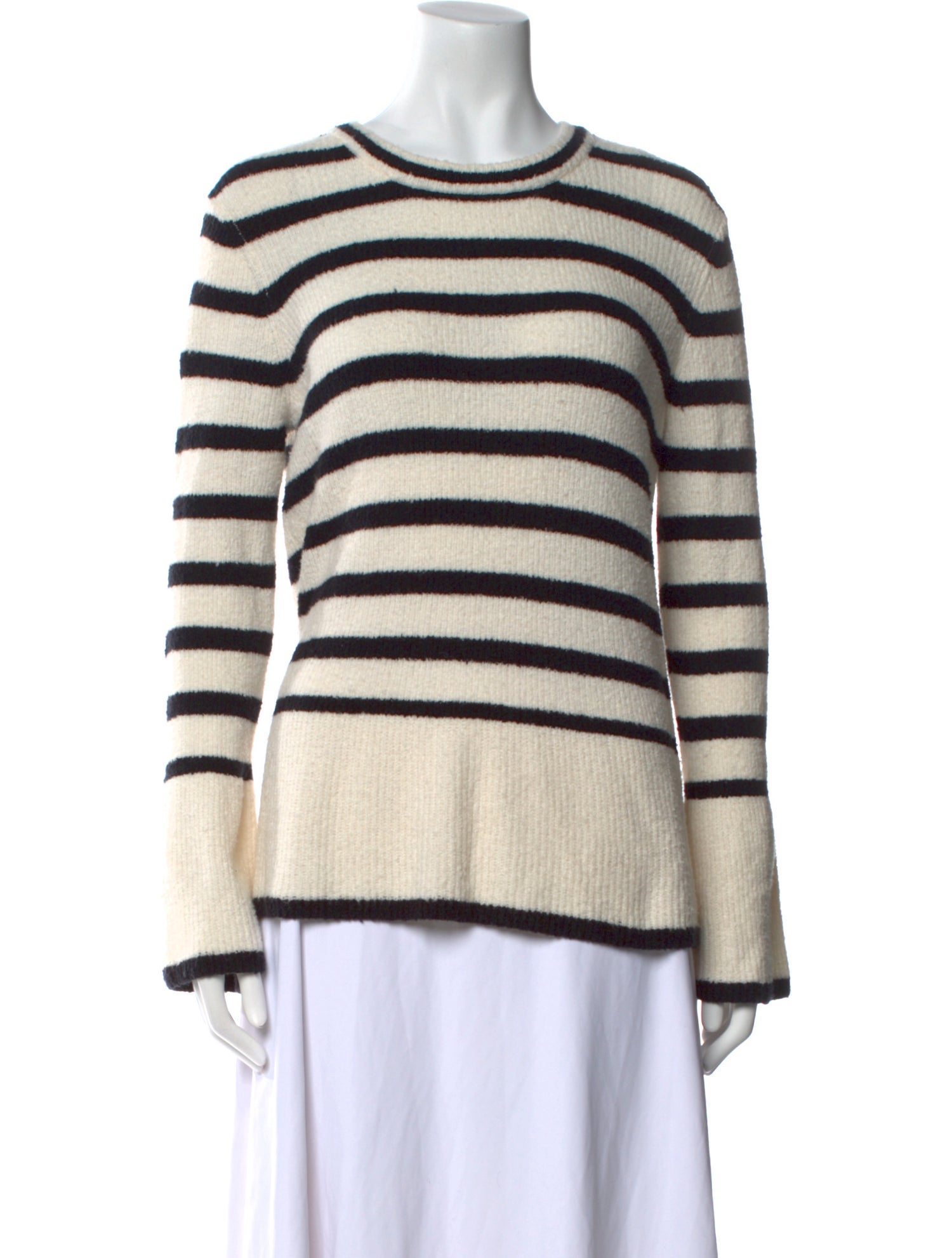 Minnie Rose Cashmere Striped Sweater